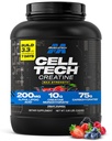 MuscleTech Creatine Monohydraat Poeder - Cell-Tech Creatine Powder Post Workout Recovery Drink, Muscle Builder & Musclebuilding Creatine Supplement - Fruit Punch, 6 lbs (56 Serv) - Verpakking mei Vary