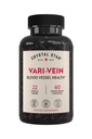 Crystal Star Vari-Vein (60 capsules) - Herbal Circulation Support Supplement for Varicose Veins & Spider Veins Treatment - Witch Hazel, Butcher