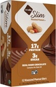 NuGo Slim Dark Chocolate Geroosterde Pinda, 16g Proteïne, 2g Suiker, 7g Vezel, Low Net Carb, Keto Vriendelijk, Glutenvrij, 12 Tellen