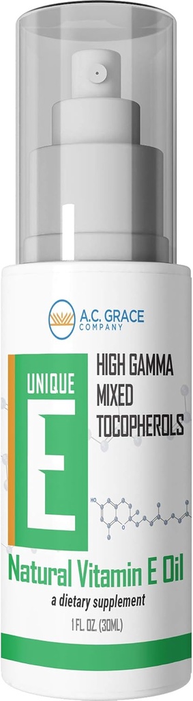 UNIQUE E A.C. Grace Company, gemengde tocoferolen concentraat vloeibaar, 1 floz (30 ml)
