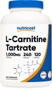Nutricost L-Carnitinetartraat 1000mg, 240 Capsules - 500mg per capsule, 120 porties