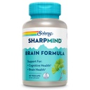 SOLARAY SharpMind Brain Ondersteuningsformule - Nootrope Hersensupplementen - Cognitieve en Hersengezondheidsondersteuning met Ginkgo Biloba - 60 dagen garantie, 60 porties, 60 VegCaps