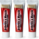 CareAlle Capsaïcin Artritis, Spier, en Joint Cream 1.5 oz. (3 Pack), verlichting van lichte pijnen en pijnen van rugpijn, verstuikingen, strains, artritis. Geurvrij