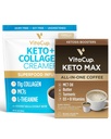 VitaCup Keto Max Koffie Pods 18ct & Keto Creamer 10oz