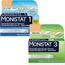 Monistat 2 Pack (3-dag Zetpil en 1 dag Ovule Combinatie Pack)