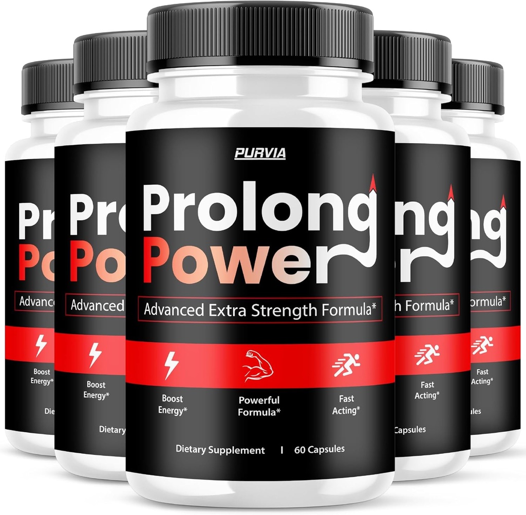 (5 Pack) Langdurige Power Pillen - Officiële Formule - Langdurige Power Capsules Geavanceerde sterkte Formule Totale Wellness Langdurige Powder Pillen Supplement, Maximale Wellness LangdurigPower (300 Capsules)