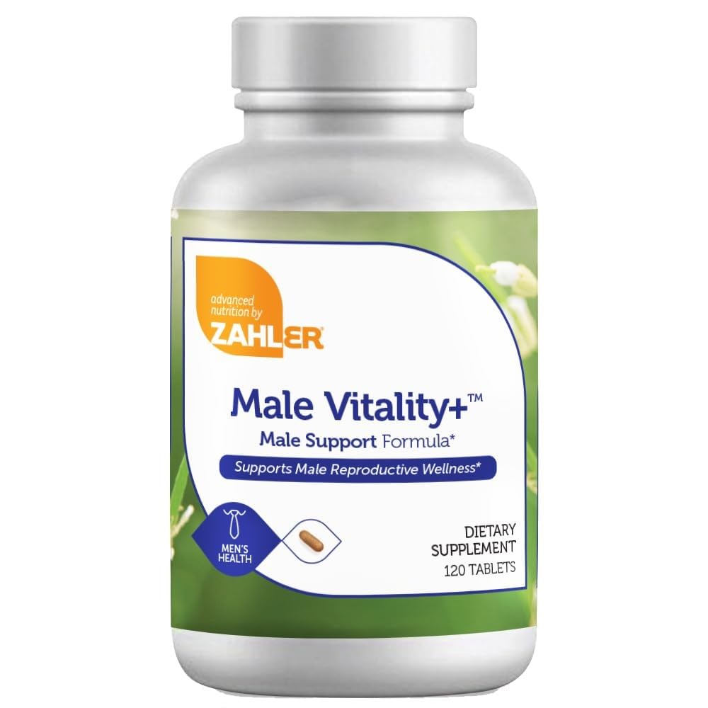 Zahler mannelijke vitaliteit + mannelijke ondersteuning verbeteren supplement Formule met Shilajit, Ashwagandha, CoQ10, Vitaminen en Mineralen - Kosher Non-GMO Heren Health Supplement voor Reproductieve Wellness (120 Tel.)