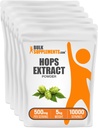BulkSupplements.com Hop Extract Poeder - Kruidensupplement, afkomstig van Hop Bloemen - Glutenvrij, 500mg per portie, 1kg (2.2 lbs) (verpakking van 5)