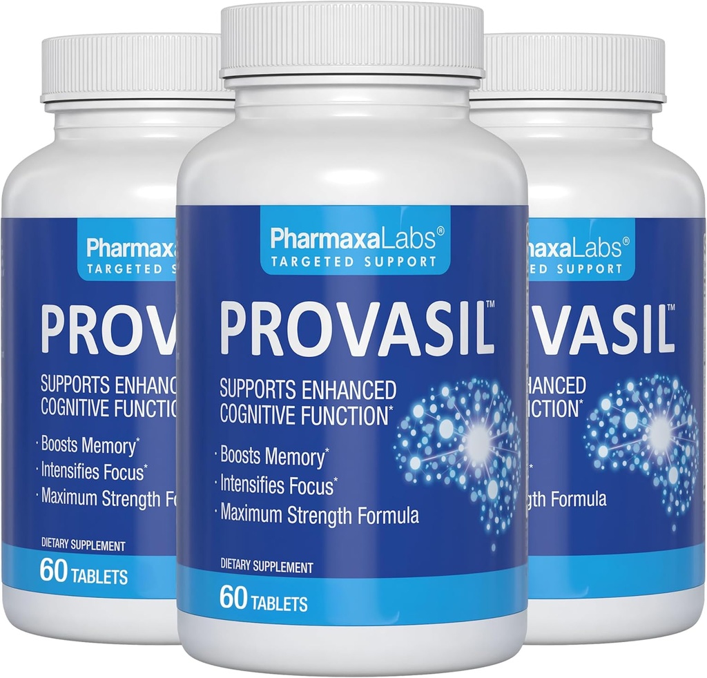Provisiel Hersensupplement voor Geheugen, Focus, Mood & Concentratie Ginko Leaf Flavonoids, Bacopa Monnieri & Biotin 