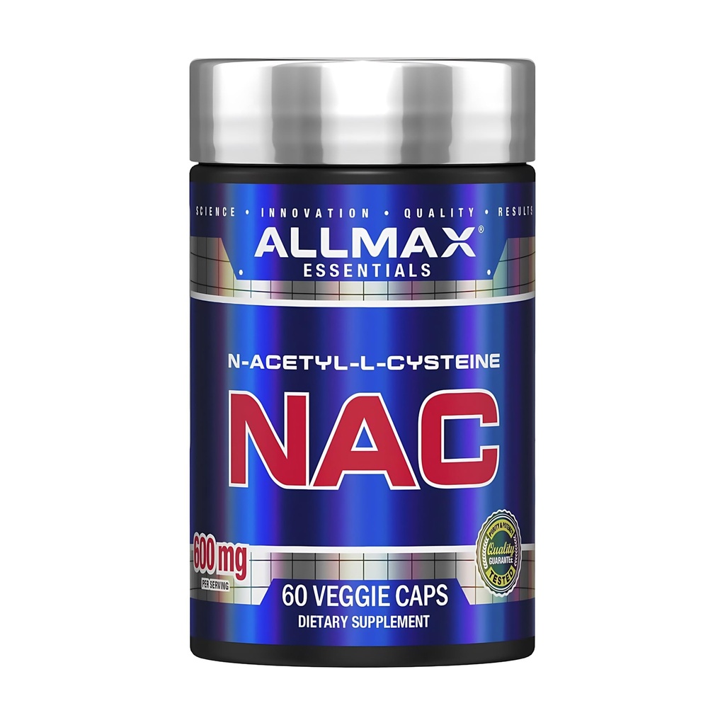 ALLMAX NAC - 60 Veggie Capsules - Immuunondersteuning en vrije radicale bescherming - 60 porties