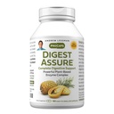ANDREW LESSMAN Digest Assur 180 Capsules - Uitgebreide Blend van krachtige natuurlijke enzymen ter ondersteuning en verbetering van de spijsvertering van de gezondheid, vegetarisch-gedronken enzymen, kleine gemakkelijk te slikken capsules