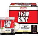 Labrada Lean Body MRP All-In-One Vanille Maaltijd Vervangingsshake, 40g eiwit, Wei Blend, 8g gezonde vetten EFA's & Vezel, 22 Vitaminen en Mineralen, Geen kunstmatige kleur, Glutenvrij, (42 Packets)
