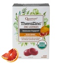 Quantum Health TheraZinc Biologische Zink Lozen Echinacea & Honey Immune Ondersteuning voor Volwassenen & Kinderen 12+ Natuurlijk Flavored Blood Orange Fast Relief met No Aftersmaak - 25 Tellen