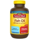 Nature Made Burp Minder Visolie Omega 3 Supplementen, 1200 mg Softgels, Omega 3 Visolie voor gezonde hartondersteuning, 200 Softgels, 100 dagen levering