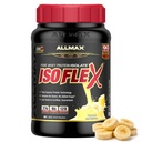 ALLMAX Nutrition ISOFLEX Wei proteïne isolaat, banaan - 2 lb - 27 gram eiwit per scoop - nulvet en suiker - 99% lactosevrij - glutenvrij en sojavrij - bij benadering 30 porties