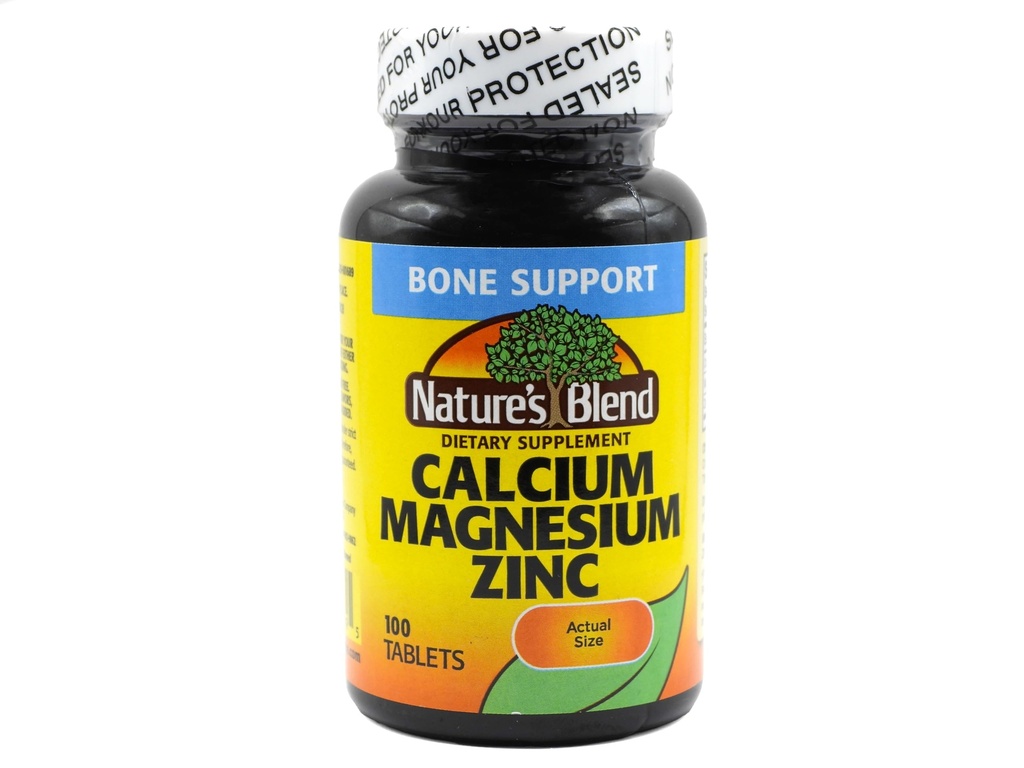 Nature's Blend Calcium Magnesium Zink Tabs, Unflavored, 100 Tellen