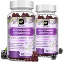 (2 Pack) Glucosamine Chondroitin Gummies, Extra Sterkte Joint Support Supplement met MSM & Vlierbes voor mobiliteit & flexibiliteit, Antioxidant Ondersteuning voor mannen & vrouwen, 120 Gummies