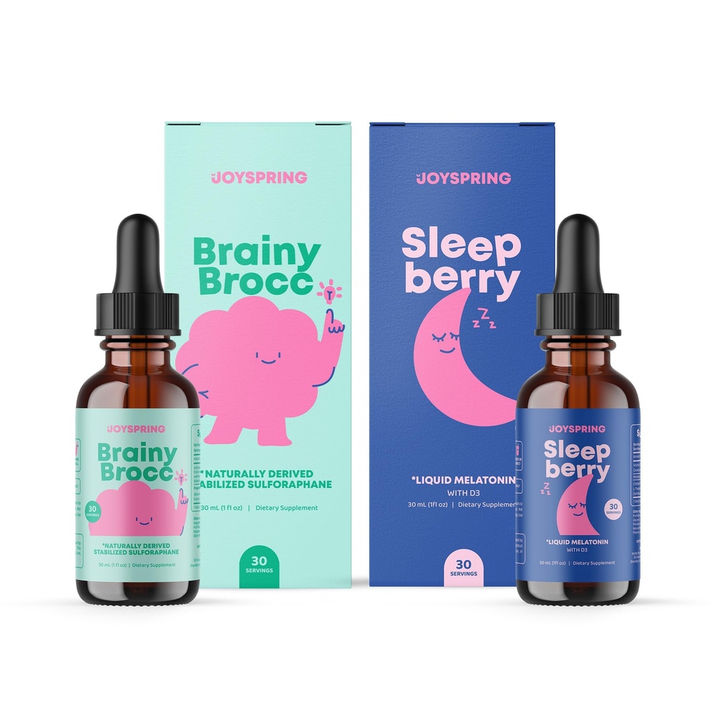 JoySpring SleepBerry Liquid Melatonine en Sulforaphane Supplement voor kinderen