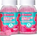 Keto ACV Gummies for Weight Loss - Delicious 1500MG Apple Cider Vinegar with Mother, Probiotics, Vitamins B6 & B12, Vegan & Non-GMO - Ondersteunt Metabolisme & Fat Burn for Women, 120 Vegan