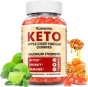 Keto ACV Gummies Advanced Formula, Apple Cider Vinegar Gummies Geformuleerd met Granaatappel Beet Juice Powder B12, 1500MG Vegan Non GMO 56 Gummys