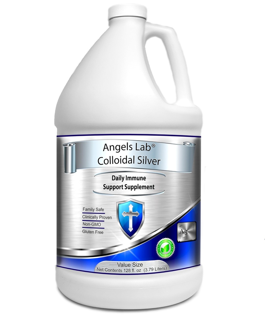 Colloïdaal Silver Immune Support 10 PPM Nano Liquid (128 fl oz)