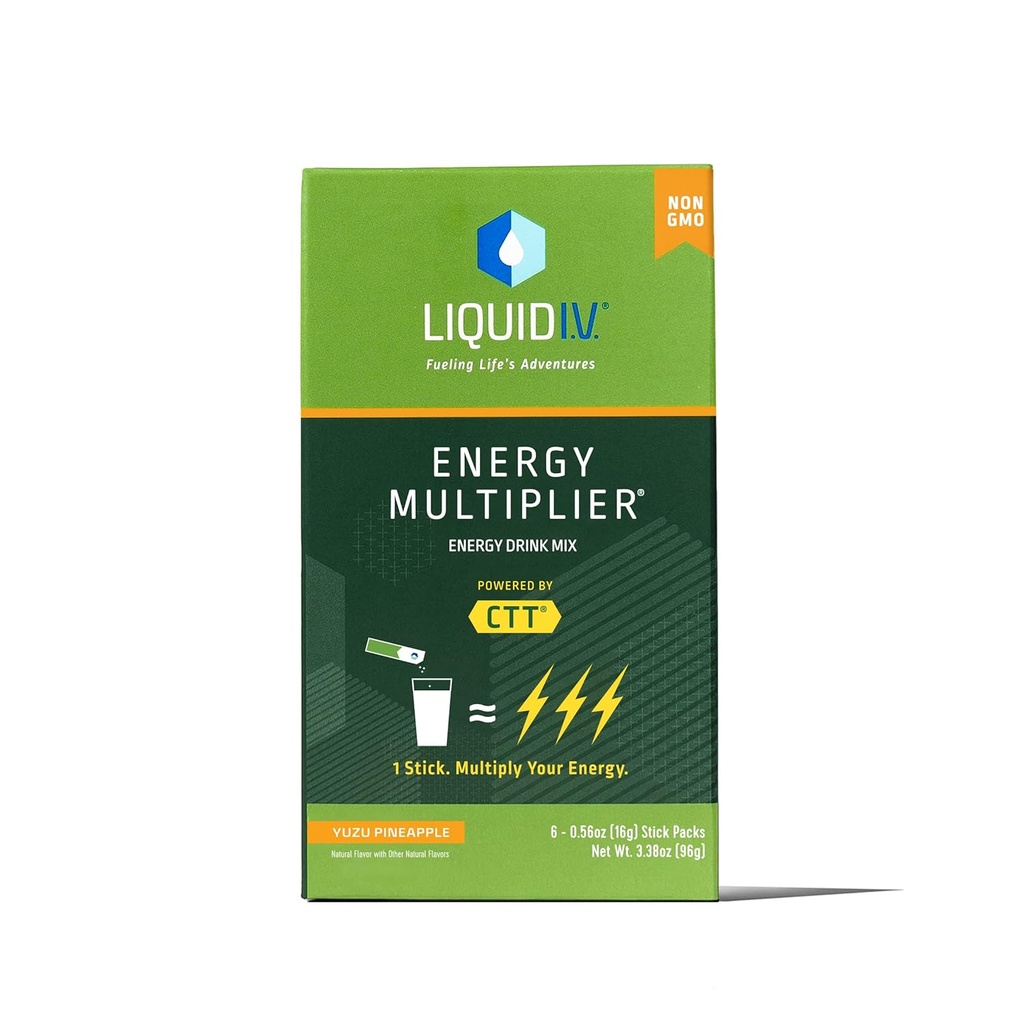 Vloeibaar I.V., Energie Multiplier Hydration Yuzu Ananas, 3,38 Ounce