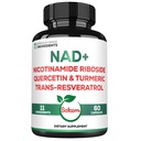 Satoomi NAD Supplement voor vrouwen - NAD Nicotinamide Riboside Resveratrol 900mg, Quercetin, Kurkuma, Astragalus, Ginseng, Vitamine D3, Vitamine C - 60 Tellen