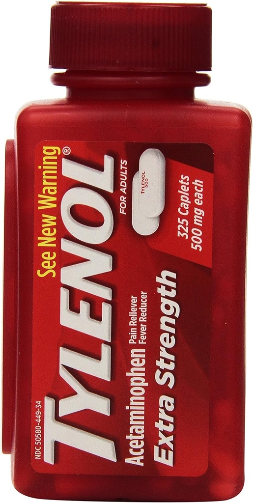 Tylenol Extra sterkte acetaat 500 Mg 325 capsules