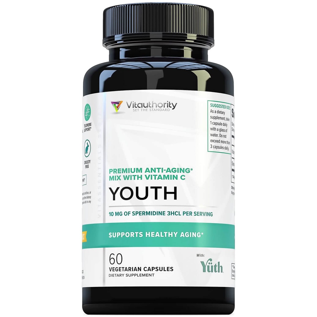 Enhanced Absorptie Pure Spermidine Supplement - 99% Gestandaardiseerde Spermidine 3HCL Anti Veroudering Supplement voor vrouwen en mannen.