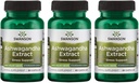 Swanson Ashwagandha Extract-Natural Supplement Promoting A Healthy Stress Response, Energy Support & Zenuwstelsel Health-Ayurvedic Supplement for Natural Wellness-(60 Capsules, 450mg Each) (3 Pack)