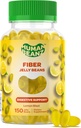 Fiber Jelly Bean Gummies voor volwassenen, vezelsupplement voor de spijsvertering gezondheid, vegetarische vezel Gummy, 150 Jellybeans