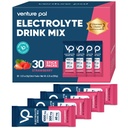 Venture Pal Hoge Natrium Suiker Vrij Electrolytes Poeder Pakket - Hydratatie Pakjes met Vitamine, Natrium en Kalium . . Zero Calorieën . . Vegan, Keto & Paleo Vriendelijke Electrolyte Drink Mix - 30 Sticks