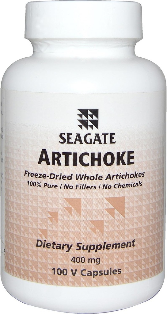 Seagate Producten Artichoke 400 mg 100 Capsules 2 Verpakking