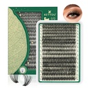 Lash Clusters 280Pcs Eyelash Clusters KEYYOU 60D D Curl 9-18MIX Clusters Lashes Dikke Super Soft Wispy DIY Eyelash Extension at Home(60D-D,9-18MIX)