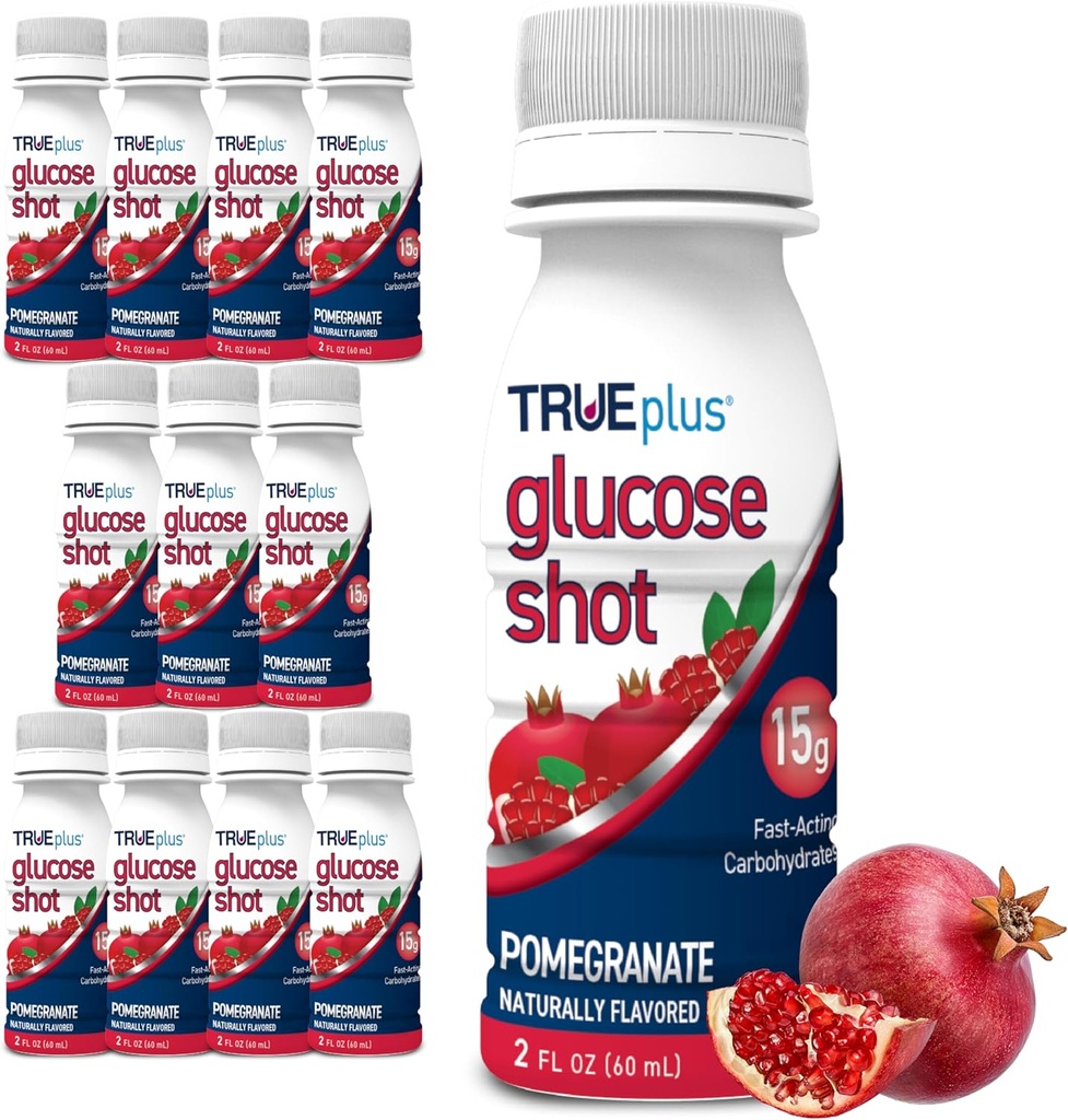TRUEplus Glucose Schoten 12 Flessen - Granaatappel