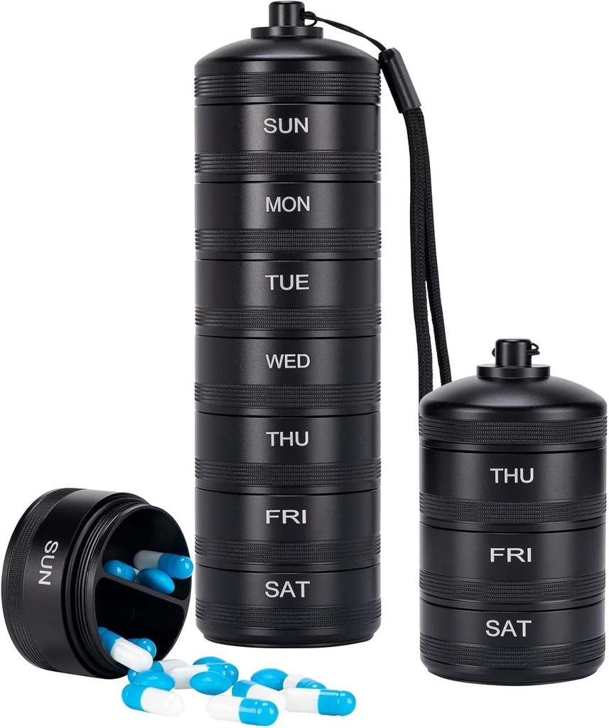 XHT Premium Wekelijkse Metal Pillen Organisator 7 Dag 2 Times a Day 