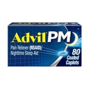 Advil PM 200 mg gecoate caplets 80 ea (verpakking van 3)