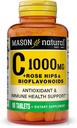 MASON NATUURLIJKE C 1000 MG Plus Rose HIPS en BIOFLAVONOIDS Complex