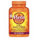 Metamucil, Psyllium Husk Capsules, 160 Capsules, 3-in-1 Fiber Supplement, Daily Psyllium Husk Fiber Capsules Help Ondersteuning Digestieve Gezondheid door het bevorderen van de regelmaat*, Help Supplement Dagelijkse Fiber inname