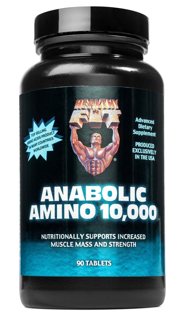 Gezond 'n Fit Anabole Amino 10.000, 90 tabletten, Fles