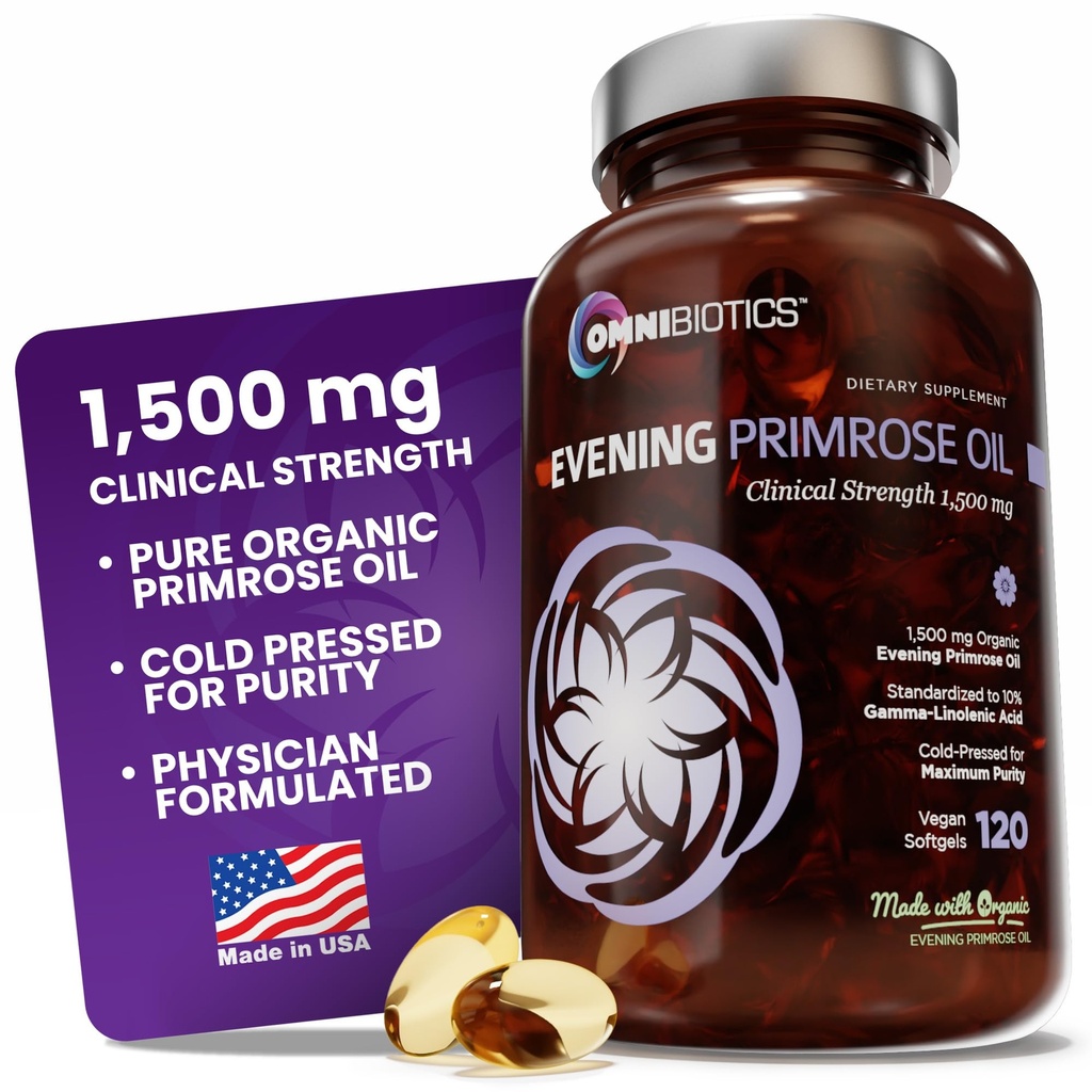 OmniBiotics Organic Evening Primrose Oil for Women 