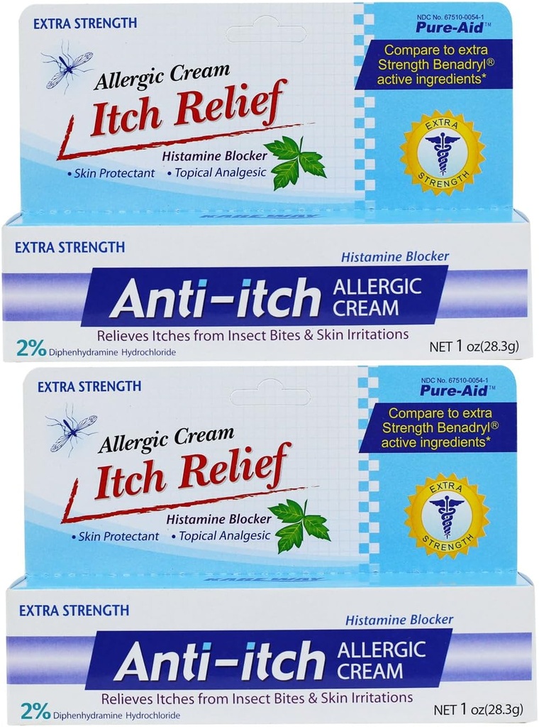Anti-Itch Allergische crème - 1oz (2 verpakkingen)