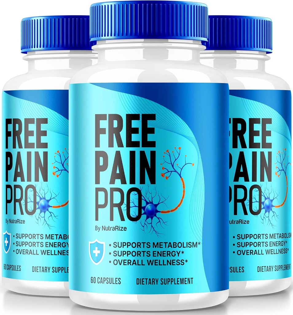 NutraRize (3 Pack) Gratis pijn Pro Capsules, Officiële Keto formule voor fit en gezond lichaam, Alle natuurlijke supplement ter ondersteuning van de algemene wellness, Premium FreePainPro Pillen Review (180 Capsules)