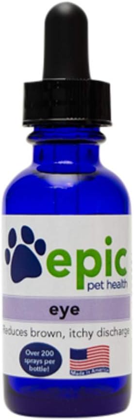 Oog - alle natuurlijke vloeibare supplement voor verbeterde ooggezondheid Vermindert bruine ontlading voor beste resultaten Mist Over Head en Plaats in voedsel en water Verbeter de gezondheid van het oog natuurlijk (Dropper, 2 Ounce)