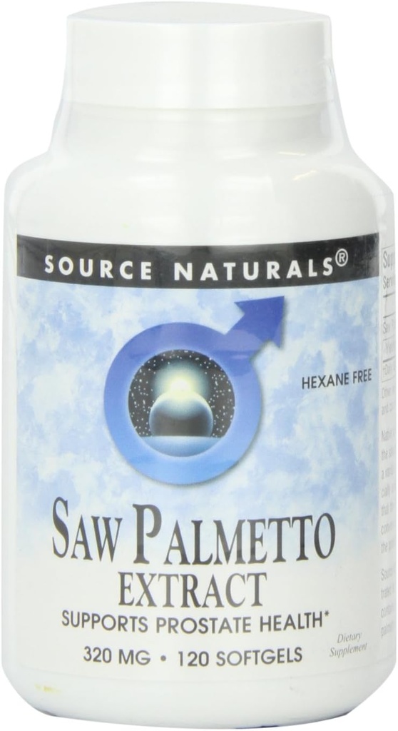 Bron Naturals Saw Palmetto Extract 320mg, 120 Softgels