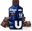 UCAN Edge Energy Gel Shots, Chocolate (12, 2 Ounce Packets) voor hardlopen, Training, Workouts, Fitness, Fitness, Crossfit, Sugar-Free, Vegan, & Keto Friendly Energy