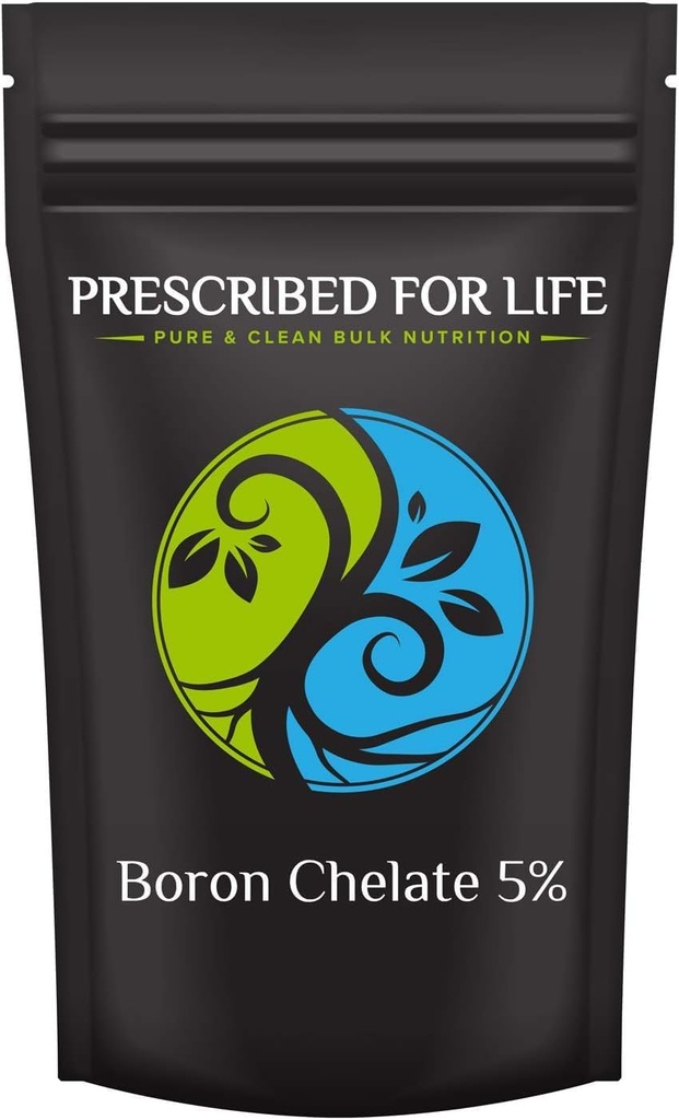 Voorgeschreven voor Life Boron Chelate 5% Poeder, Natuurlijke Boron Supplement voor mannen en vrouwen, Glutenvrij, Veganistisch, Niet GGO (340g)