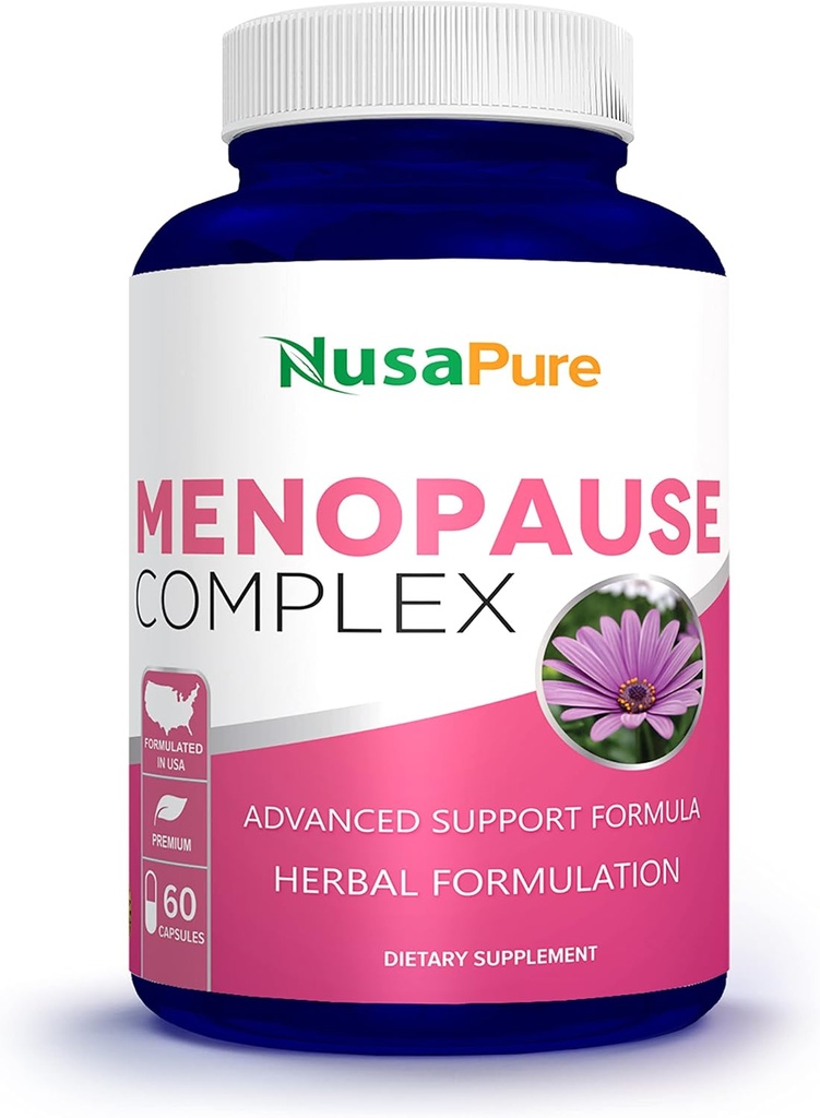 NusaPure Menopauze Complex: Black Cohosh en Herbal Ingrediënten - 60 capsules