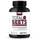 Force Factor Total Beets Blood Pressure Support with Grape Seed Extract and Non GMO Beet Root Powder for Heart Health, Circulatie, & Blood Flow, 120 Count