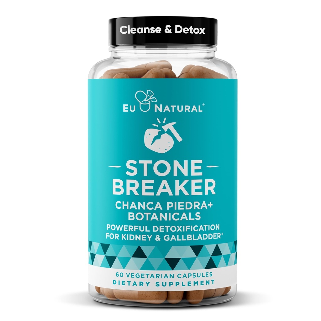 Chanca Piedra Stone Breaker - The Original Stone Breaking Formula with Selderijzaad & Peterselie - Ondersteunt nieren, galblaas en urinetrek Reiniging om te helpen Flush impurities - 60 Vegetarische Capsules